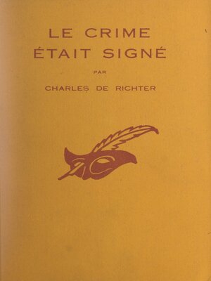 cover image of Le crime était signé